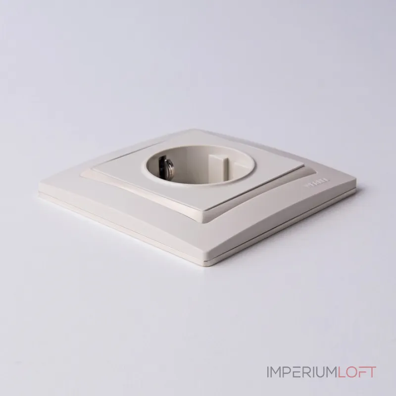 Розетка влагозащищенная с заземлением без рамки Werkel Слоновая кость W1171103 от ImperiumLoft Розетка влагозащищенная с заземлением без рамки Werkel Слоновая кость W1171103 от ImperiumLoft