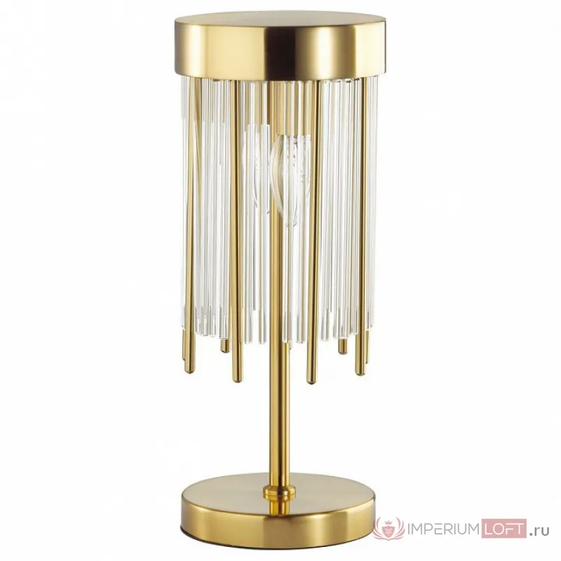 Настольная лампа декоративная Odeon Light York 4788/2T Цвет плафонов прозрачный Цвет арматуры золото от ImperiumLoft