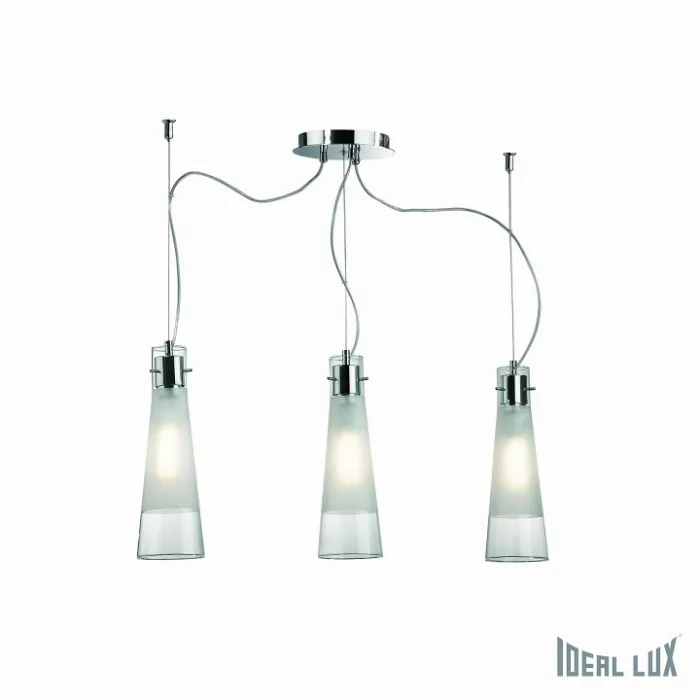 Подвесной светильник Ideal Lux Kuky KUKY SP3 TRASPARENTE Цвет арматуры хром Цвет плафонов прозрачный от ImperiumLoft