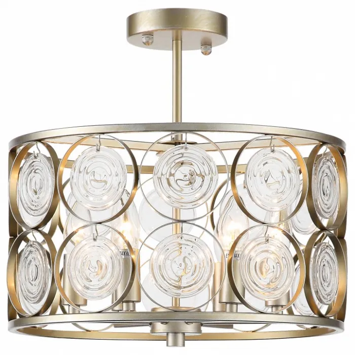 Светильник на штанге ST-Luce Seranda SL1105.202.06 Цвет арматуры золото Цвет плафонов золото от ImperiumLoft
