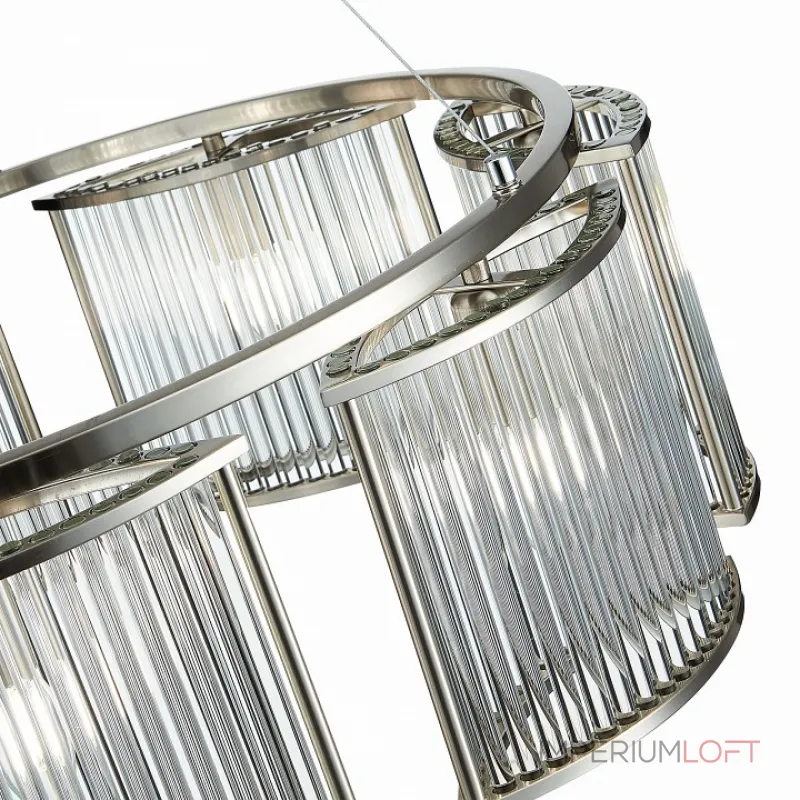 Подвесная люстра ST-Luce Velletri SL1627.103.07 Цвет арматуры серый Цвет плафонов неокрашенный