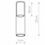 Плафон Nowodvorski Cameleon Cylinder M TR/BS 8543 цвет плафонов латунь от ImperiumLoft