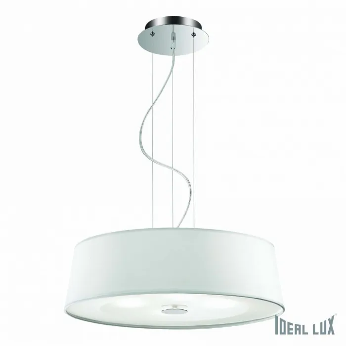 Подвесной светильник Ideal Lux Hilton HILTON SP4 ROUND BIANCO Цвет арматуры белый от ImperiumLoft