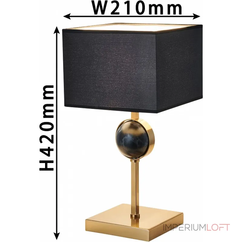 Настольная лампа декоративная Favourite Diva 2822-1T Цвет арматуры латунь Цвет плафонов черный от ImperiumLoft Настольная лампа декоративная Favourite Diva 2822-1T Цвет арматуры латунь Цвет плафонов черный от ImperiumLoft