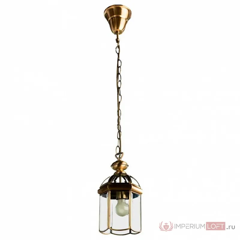 Подвесной светильник Arte Lamp Rimini A6501SP-1AB Цвет арматуры бронза Цвет плафонов прозрачный от ImperiumLoft