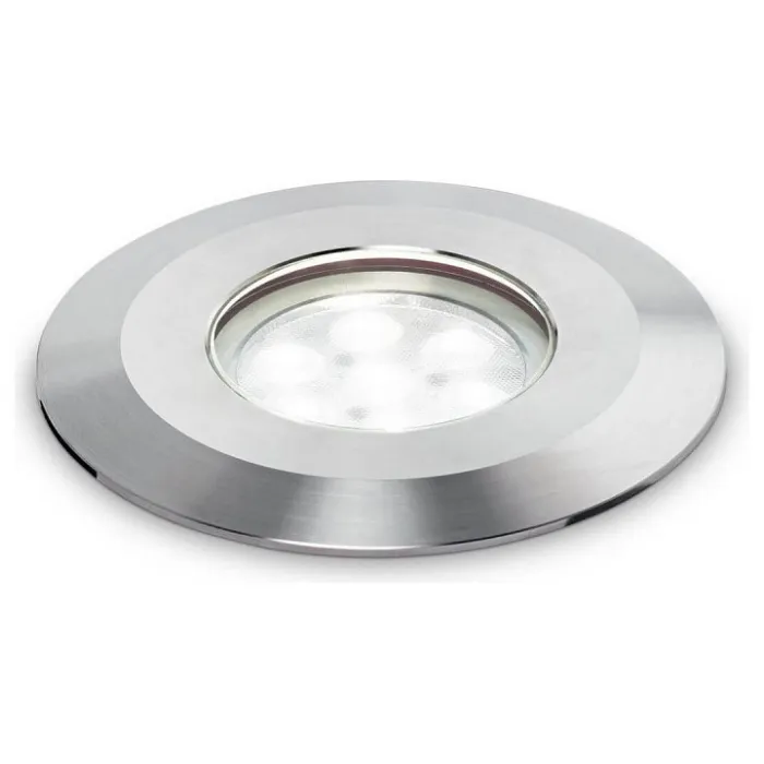 Встраиваемый в дорогу светильник Ideal Lux Park PARK LED PT 11.5W 60° Цвет арматуры никель Цвет плафонов прозрачный от ImperiumLoft