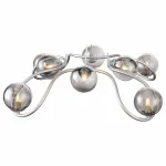 Подвесная люстра ST-Luce Legatezza SL1502.103.08 Цвет арматуры хром Цвет плафонов серый от ImperiumLoft