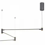 Подвесной светильник Vele Luce Laser VL7182P24 Цвет арматуры золото Цвет плафонов черный от ImperiumLoft