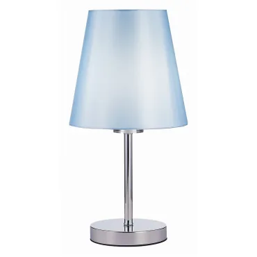 Настольная лампа декоративная EVOLUCE Peramone SLE105614-01 Цвет арматуры хром Цвет плафонов голубой