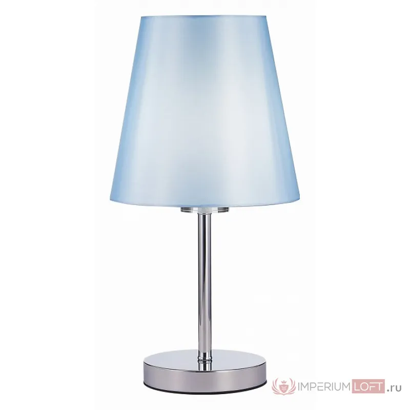 Настольная лампа декоративная EVOLUCE Peramone SLE105614-01 Цвет арматуры хром Цвет плафонов голубой от ImperiumLoft