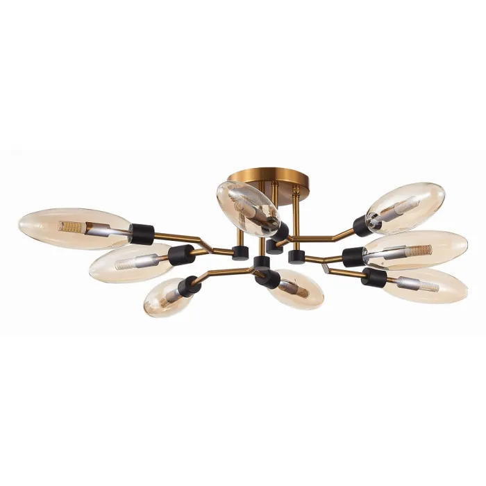 Потолочная люстра ST-Luce Desima SL1174.302.08 Цвет плафонов коричневый Цвет арматуры латунь от ImperiumLoft