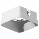Рамка на 1 светильник Ambrella N770 N7701 SWH белый песок 70*70*H35mm Out10mm MR16 Цвет арматуры белый