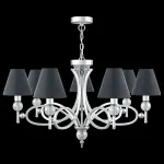 Подвесная люстра Lamp4You Eclectic 15 M2-07-CR-LMP-O-22 Цвет арматуры хром Цвет плафонов черный от ImperiumLoft