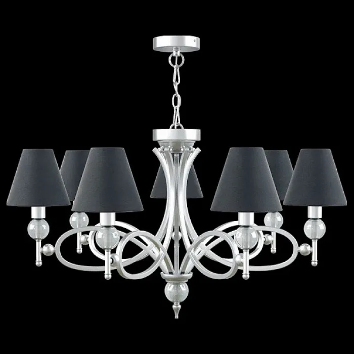 Подвесная люстра Lamp4You Eclectic 15 M2-07-CR-LMP-O-22 Цвет арматуры хром Цвет плафонов черный от ImperiumLoft