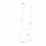 Подвесной светильник TK Lighting Calisto 849 Calisto Цвет арматуры белый Цвет плафонов хром от ImperiumLoft