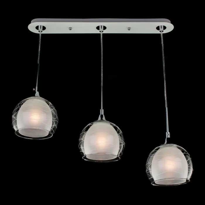 Подвесной светильник Citilux Буги CL157131 Цвет плафонов белый Цвет арматуры хром от ImperiumLoft