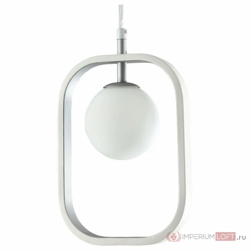 Подвесной светильник Maytoni Avola MOD431-PL-01-WS Цвет арматуры серебро Цвет плафонов белый от ImperiumLoft