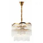 Подвесная люстра Stilfort Seauty 2121/03/12P Цвет плафонов прозрачный Цвет арматуры латунь