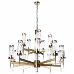 Подвесная люстра Divinare Sham 4505/17 LM-15 Цвет арматуры латунь Цвет плафонов прозрачный
