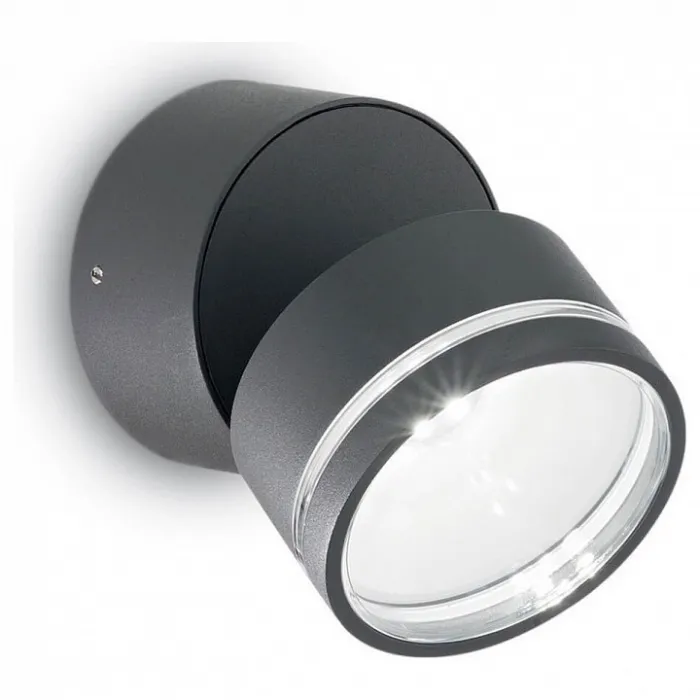 Спот Ideal Lux Omega OMEGA AP ROUND ANTRACITE 3000K Цвет плафонов серый от ImperiumLoft