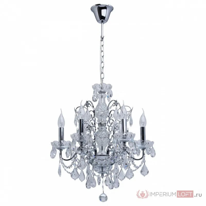 Подвесная люстра MW-Light Каролина 1 367013306 Цвет арматуры хром Цвет плафонов прозрачный от ImperiumLoft