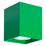 Накладной светильник TopDecor Tubo 8 SQ Tubo8 SQ P1 31 Цвет арматуры зеленый