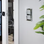 Выключатель сенсорый двухклавишный с подсветкой и функцией Wi-Fi, без рамки Werkel Серебряный W4520606 от ImperiumLoft