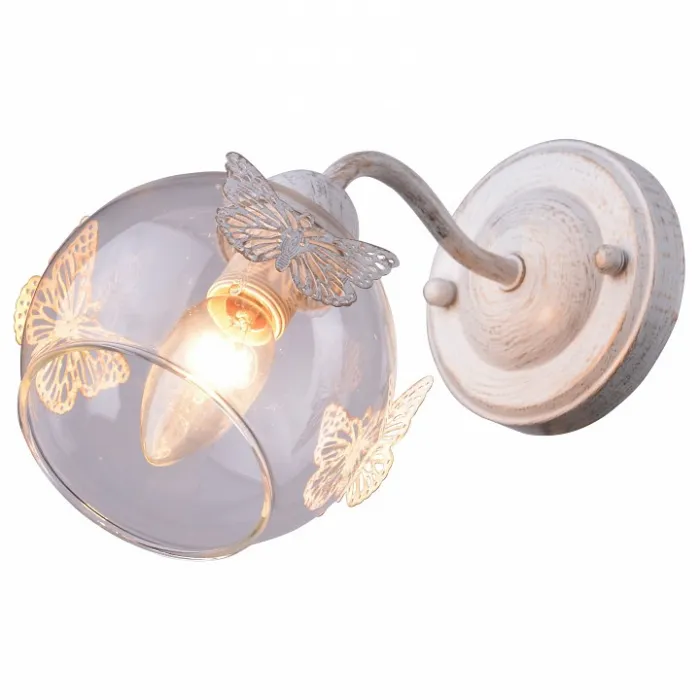 Бра Arte Lamp Alessandra A5004AP-1WG Цвет арматуры золото Цвет плафонов прозрачный от ImperiumLoft