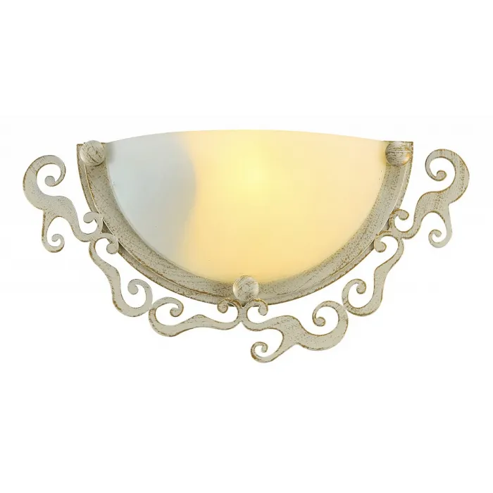 Накладной светильник Arte Lamp Riccioli A1060AP-1WG Цвет арматуры золото Цвет плафонов белый от ImperiumLoft