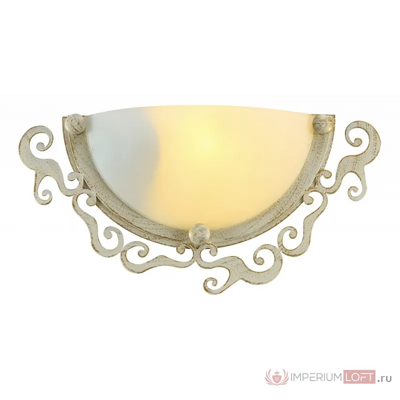 Накладной светильник Arte Lamp Riccioli A1060AP-1WG Цвет арматуры золото Цвет плафонов белый от ImperiumLoft
