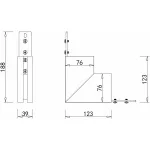 Соединитель для треков Donolux DLM Inner corner DLM/White Цвет арматуры белый