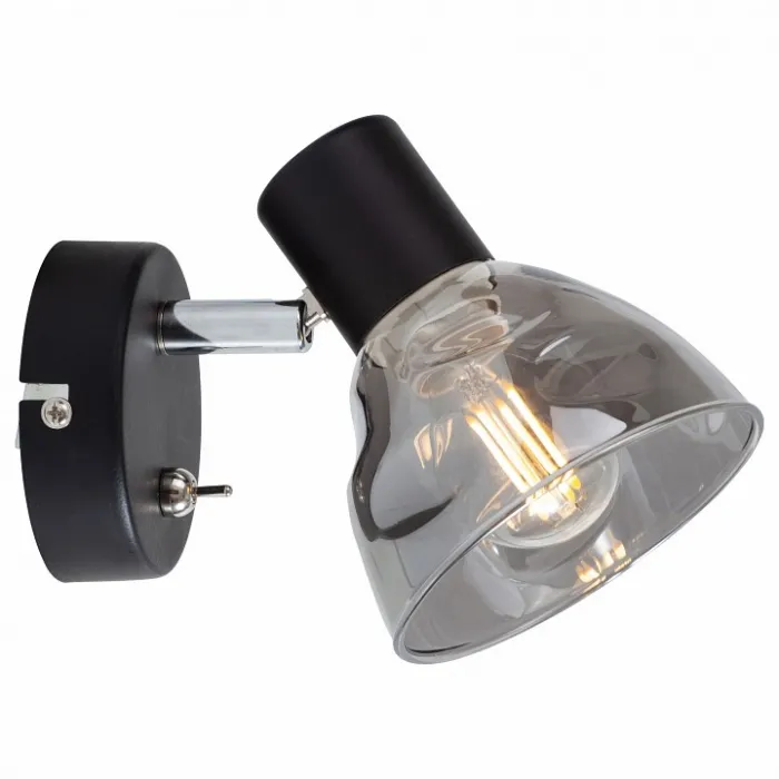 Бра TopLight Maralyn TL1234Y-01BL Цвет арматуры черный Цвет плафонов серый от ImperiumLoft