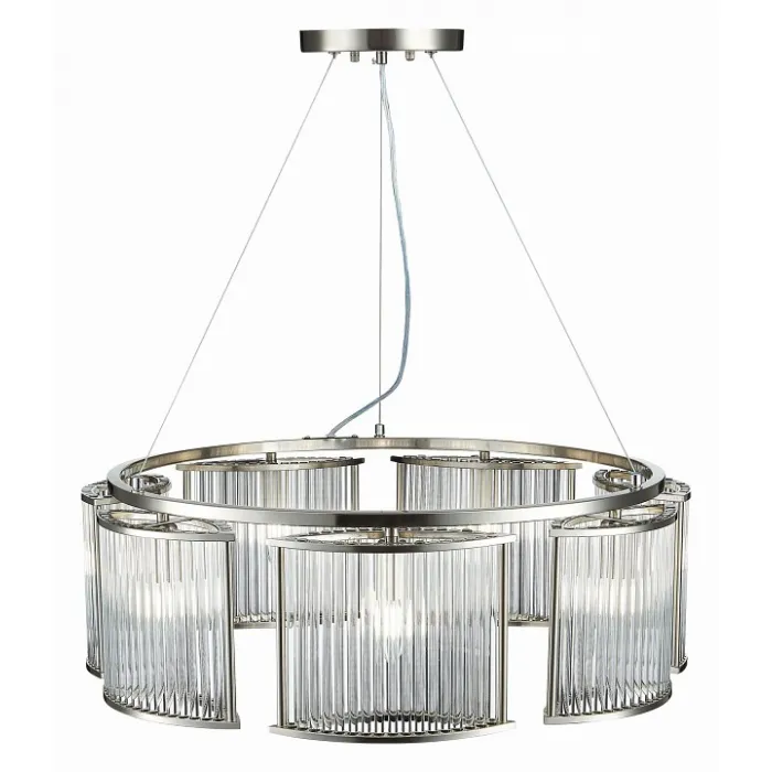 Подвесная люстра ST-Luce Velletri SL1627.103.07 Цвет арматуры серый Цвет плафонов неокрашенный от ImperiumLoft