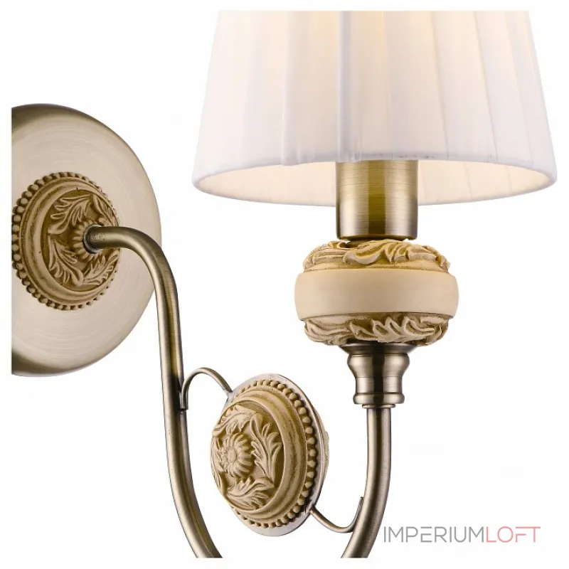 Бра Arte Lamp Intaglio A9583AP-1AB Цвет арматуры бронза Цвет плафонов белый Бра Arte Lamp Intaglio A9583AP-1AB Цвет арматуры бронза Цвет плафонов белый