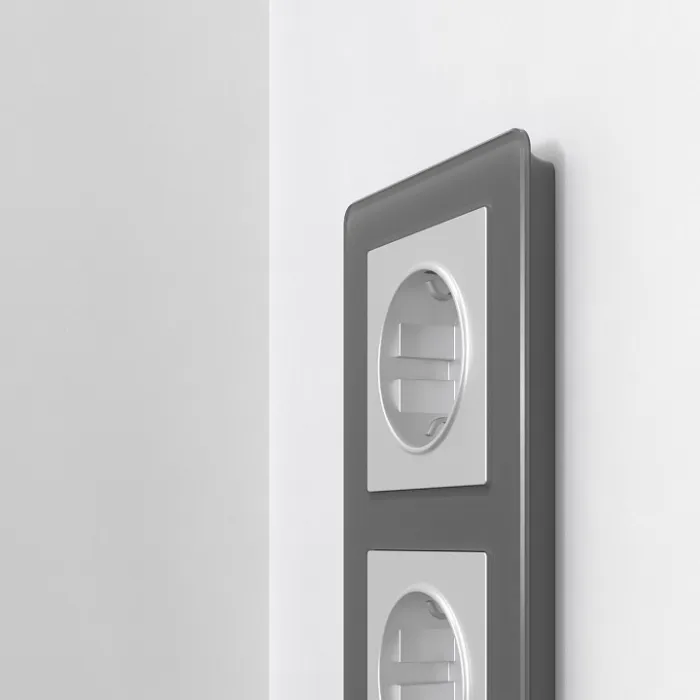 Рамка на 2 поста Werkel Acrylic графит W0022704 от ImperiumLoft