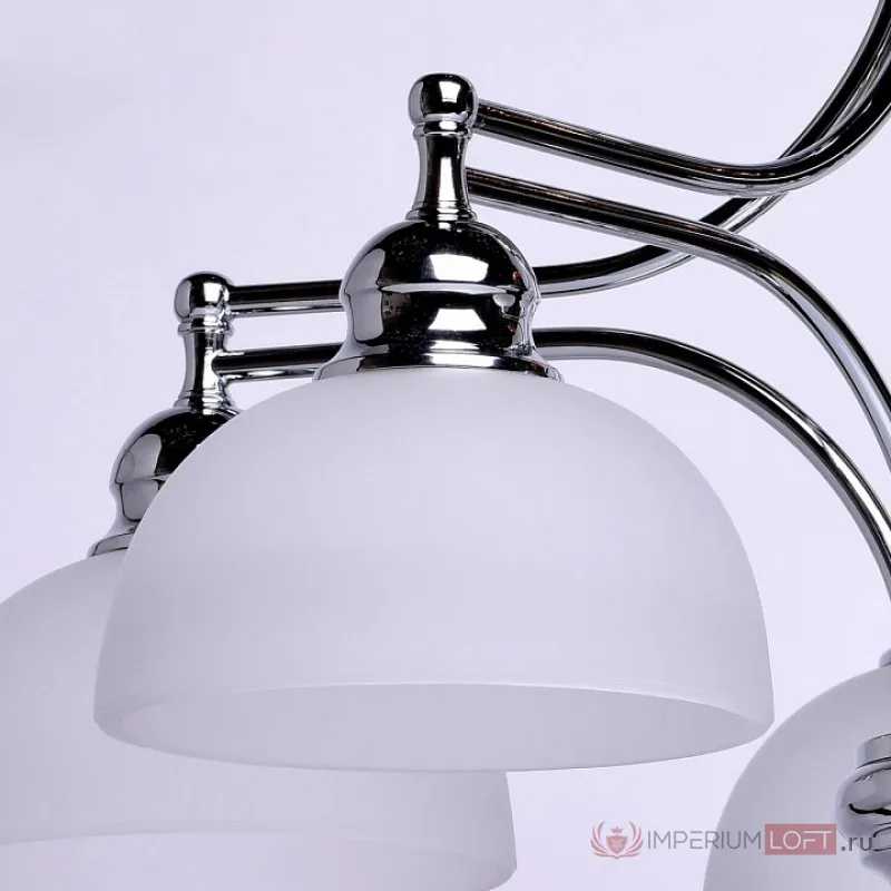 Подвесная люстра MW-Light Фелиция 7 347017405 Цвет арматуры хром Цвет плафонов белый от ImperiumLoft