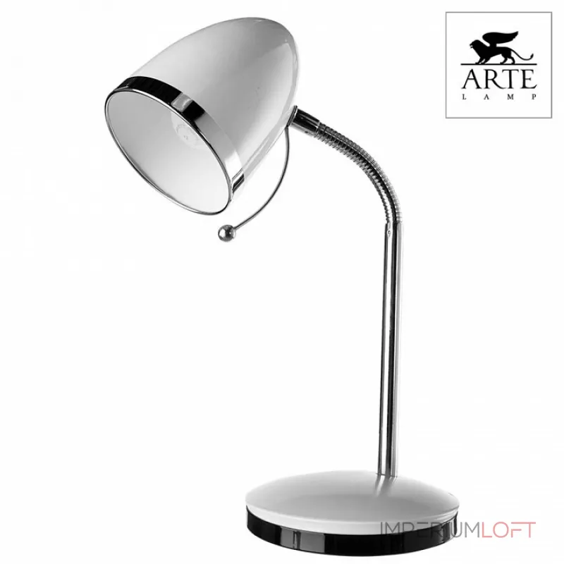 Настольная лампа офисная Arte Lamp Cosy A6145LT-1WH Цвет арматуры хром Цвет плафонов хром от ImperiumLoft Настольная лампа офисная Arte Lamp Cosy A6145LT-1WH Цвет арматуры хром Цвет плафонов хром от ImperiumLoft