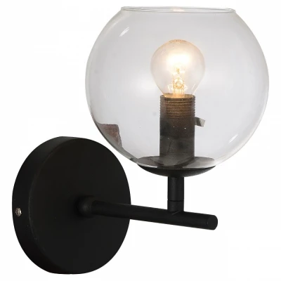 Бра Favourite Schoppen 1491-1W Цвет арматуры чёрный Цвет плафонов прозрачный