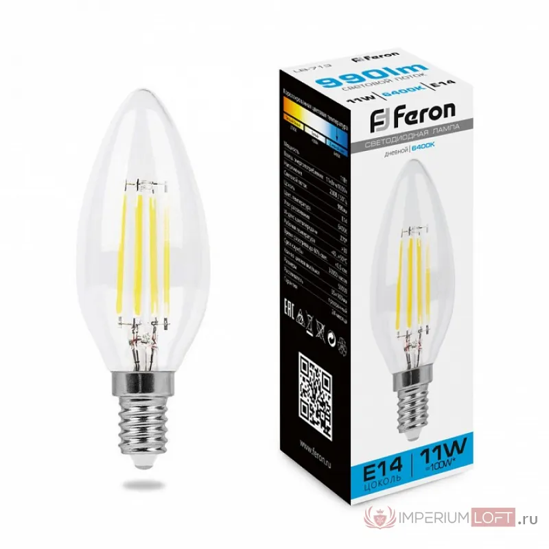 Лампа светодиодная Feron LB-713 E14 11Вт 6400K 38231 от ImperiumLoft