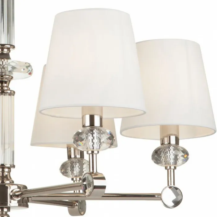 Подвесная люстра Maytoni Riverside MOD018PL-06CH Цвет арматуры хром Цвет плафонов белый от ImperiumLoft