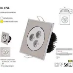 Встраиваемый светильник Horoz Electric HL672L HRZ00000273 Цвет арматуры никель Цвет плафонов никель