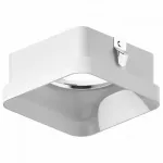 Рамка на 1 светильник Ambrella N775 N7755 FR белый матовый 70*70*H33mm Out10mm MR16 Цвет арматуры белый