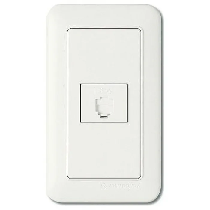 Розетка двойная Ethernet RJ-45 Imex 1427 WST 1427 WH Цвет арматуры белый от ImperiumLoft