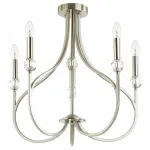 Люстра на штанге Lumion Mackenzie 4495/5C Цвет арматуры никель от ImperiumLoft