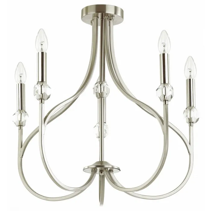 Люстра на штанге Lumion Mackenzie 4495/5C Цвет арматуры никель от ImperiumLoft
