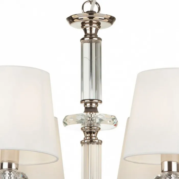 Подвесная люстра Maytoni Riverside MOD018PL-06CH Цвет арматуры хром Цвет плафонов белый от ImperiumLoft