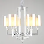 Подвесная люстра Omnilux Malito OML-79903-06 Цвет арматуры хром Цвет плафонов прозрачный от ImperiumLoft