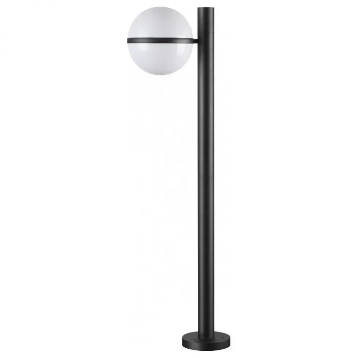 Наземный высокий светильник Odeon Light Lomeo 4832/1F Цвет плафонов белый Цвет арматуры черный от ImperiumLoft