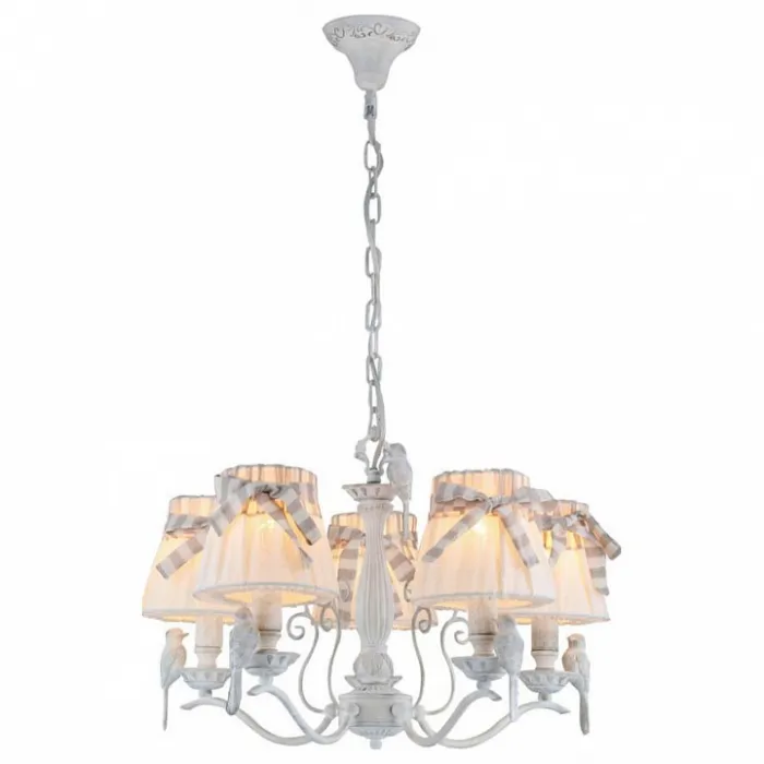 Подвесная люстра Maytoni Bird ARM013-05-W Цвет арматуры белый Цвет плафонов белый от ImperiumLoft