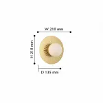 Бра Favourite Sonnenblume 2356-1W Цвет арматуры золото Цвет плафонов белый от ImperiumLoft Бра Favourite Sonnenblume 2356-1W Цвет арматуры золото Цвет плафонов белый от ImperiumLoft